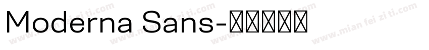 Moderna Sans字体转换